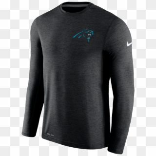 Carolina Panthers Mens Nike Coaches Ls Black Dri-fit - Nike, HD Png Download
