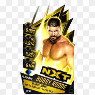 Supercard Bobbyroode S3 Ultimate Nxt - Wwe Supercard Ultimate Cards, HD Png Download