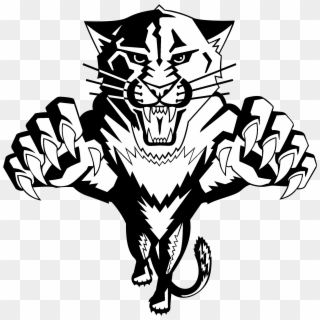 Logo Transparent Svg Vector - Florida Panthers Logo Black And White, HD Png Download