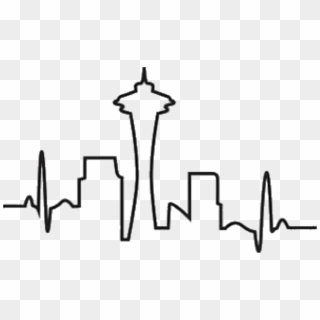 #skyline #seattle #greysanatomy #hospital #show #doctors - Grey's Anatomy Seattle Skyline, HD Png Download