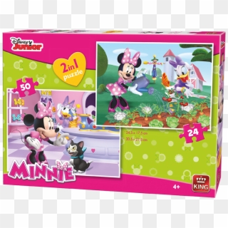 Disney 24/50pcs 2in1 Minnie Bowtique - Jigsaw Puzzle, HD Png Download