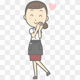 Graphic Library Stock Young In Love Big Image Png - Waitress Clipart, Transparent Png