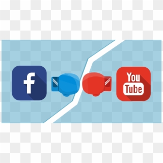 Fb Vs Youtube Video - Logo Social Media Bar, HD Png Download