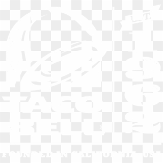 Taco Bell Black And White Png - Taco Bell Stickers, Transparent Png
