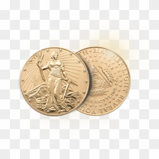 Gold Bar Bottle Coin - Dime, HD Png Download