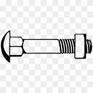 This Free Icons Png Design Of Carriage Bolt - Clipart Nut And Bolt, Transparent Png