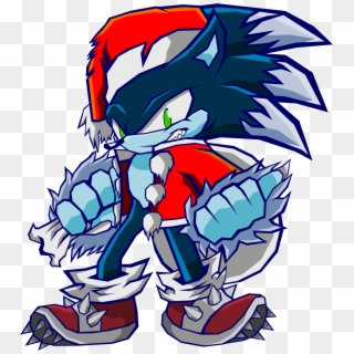 Christmas Werehog Sonic By Cerberean, HD Png Download