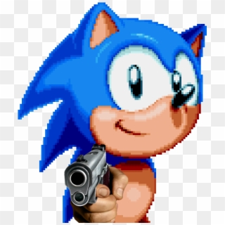 Sonic With Gun - Sonic Mania E Tails, HD Png Download