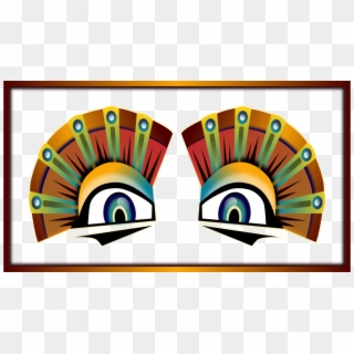 Colorful Sphinx Eyes 999px 313 - Sun Mask Carnival Brazil, HD Png Download