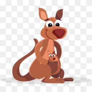 Kangaroo Free To Use Clipart - Transparent Background Kangaroo Cartoon Transparent, HD Png Download