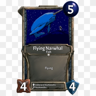 [cosmetic Update] Flying Narwhal - Collective Community Card Game, HD Png Download