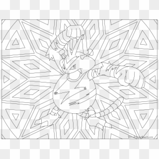 Adult Pokemon Coloring Page Electabuzz - Line Art, HD Png Download