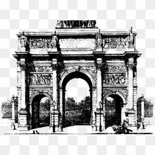 Monument Clipart Arc De Triomphe - Arc De Triomphe Clip Art, HD Png Download