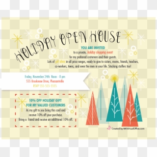 Image Result For Ideas For A Mary Kay Fall Open House - Office Holiday Open House Invitation, HD Png Download