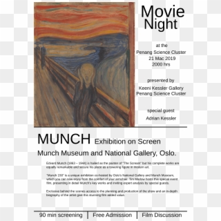 Munch Movie Night - Colorful Paintings From Art History, HD Png Download