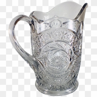 Antique Cut Glass Milk Pitcher Circa Early 1900's Found - Jug, HD Png Download