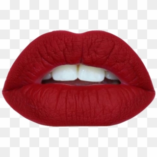 #red #lips #lipstick #aesthetic #aesthetictumblr #freesticker - White Teeth With Red Lipstick, HD Png Download