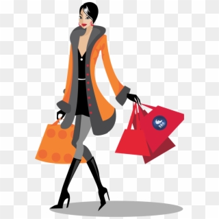 Download Fashion Girl Png Pic 1 For Designing - Woman Shopping Vector Png, Transparent Png