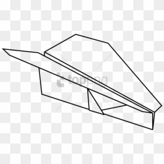 Diagram Of A Paper Airplane Png Image With Transparent - Line Art, Png Download