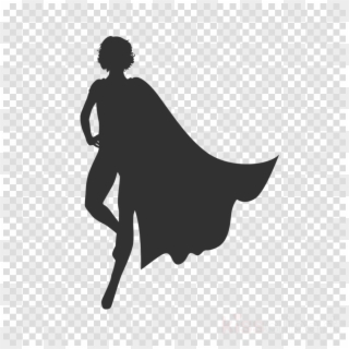Superhero Silhouette Png Clipart Silhouette Superhero - Heart Icon Transparent Background Png, Png Download