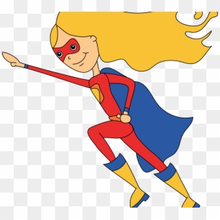 Impressive Idea Superhero Clip Art Girl Super Hero - Super Hero Woman Clipart, HD Png Download