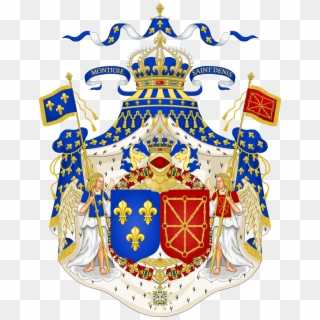Grand Royal Coat Of Arms Of France & Navarre - Coat Of Arms Of France, HD Png Download