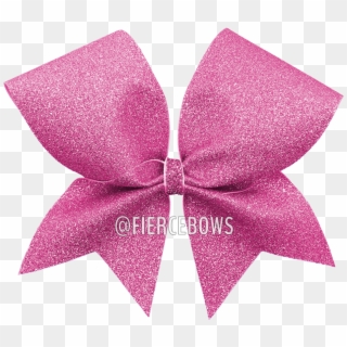 Light Pink Glitter Cheer Bow Fierce Bows - Cheerleading, HD Png Download