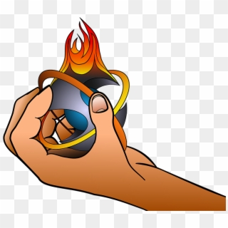 Fire Drawing Png - Mano Con Fuego Dibujo, Transparent Png