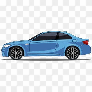 Blue Car Vehicle Sports Luxury Mercedes-benz Cartoon - Tesla Midnight Silver Metallic Paint, HD Png Download