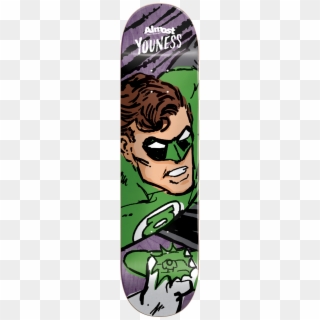 Almost Youness Sketchy Green Lantern Skateboard Deck - Skateboard Deck, HD Png Download