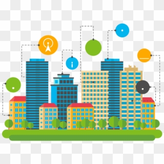 Smart City Icon Png, Transparent Png