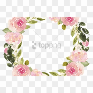 Free Png Watercolor Floral Wreath Png Image With Transparent - Watercolor Flower Wreath Png, Png Download