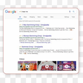 Google Searching With Emojis - Google, HD Png Download