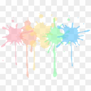 Rainbow Paint Paintslatter Dripping Splatter Freetoedit - Illustration, HD Png Download