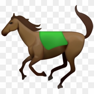 Download Running Horse Iphone Emoji Icon In Jpg And - Horse Emoji, HD Png Download