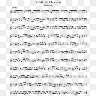 Fiddle De Chocobo - Sheet Music, HD Png Download