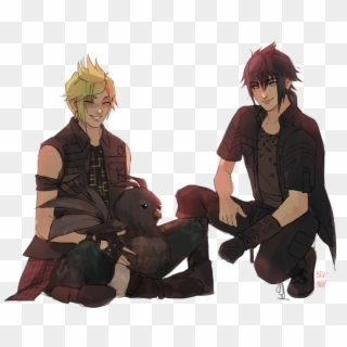 Chocobros And A Chocobo By Bev-nap - Final Fantasy Promptis Chocobo, HD Png Download
