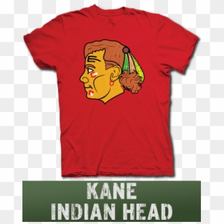 Patrick Kane Blackhawks Indian Head Logo T Shirt Ginger - T Shirt, HD Png Download