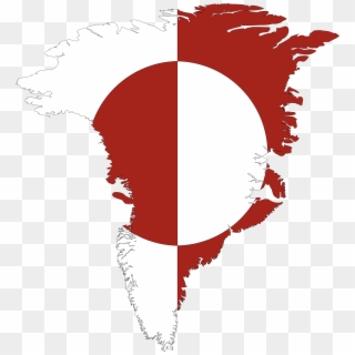 This Free Icons Png Design Of Greenland Map Flag - Greenland Country Flag Map, Transparent Png