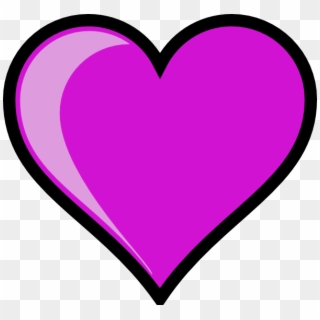 Purple Love Heart Transparent, HD Png Download