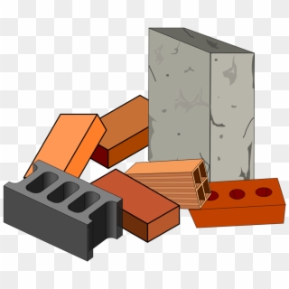 Building Materials Brick Concrete - Clipart Pic Building Materials, HD Png Download
