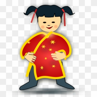 China Clipart Chinese Person - Chinese Girl Clipart, HD Png Download
