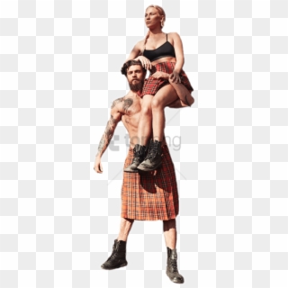 Free Png Download Male And Female Warriors Highland - Kilt, Transparent Png