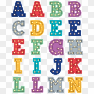 Tcr3519 Marquee Alphabet Stickers Image - Alphabet, HD Png Download