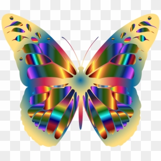 This Free Icons Png Design Of Iridescent Monarch Butterfly - Beautiful Butterfly Clip Art, Transparent Png