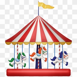 Amusement Park Clip Art - Merry Go Round Clipart Carnival, HD Png Download