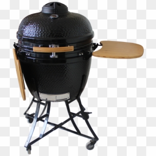 Auplex Classic Kamado 24 Ceramic Bbq Grill With Cart - Outdoor Grill Rack & Topper, HD Png Download