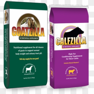 Goatzilla Calfzilla Livestock Supplements - Cat Grabs Treat, HD Png Download