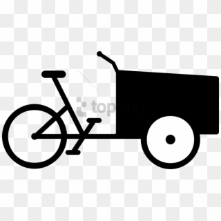 Free Png This Free Icons Design Of Cargo Bike Png Image - Triciclo De Carga Dibujo, Transparent Png