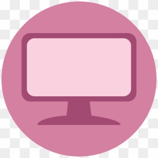 Icon Computador Png Pink, Transparent Png